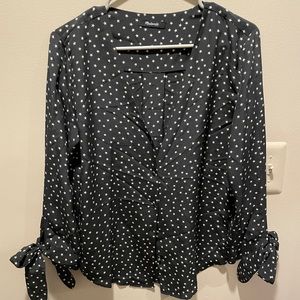 Madewell star deep v blouse